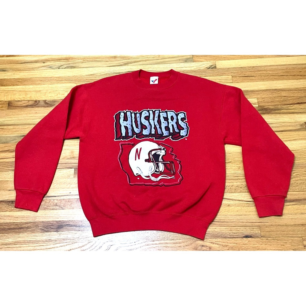 Vintage Artex Sportswear Sweatshirt Men's XL Red Nebraska Cornhuskers Graphic‎